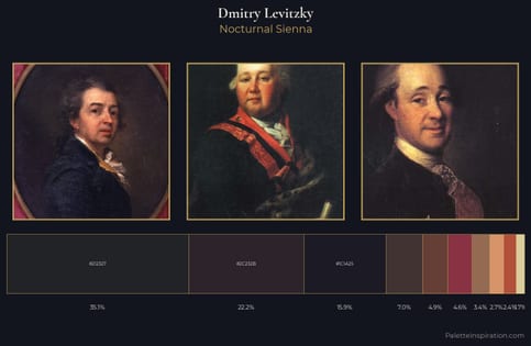 Dmitry Levitzky Palette 8 - Nocturnal Sienna