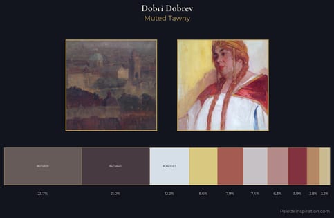 Dobri Dobrev Palette 1 - Muted Tawny