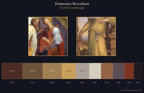 Domenico Beccafumi Palette 4 - Muted Gamboge