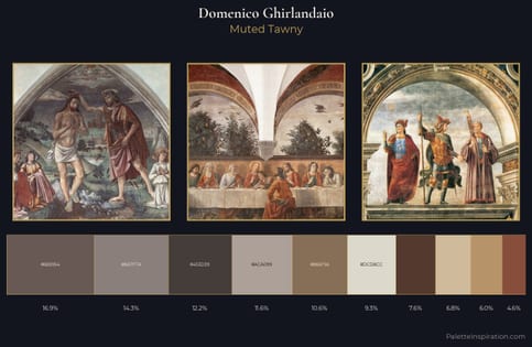 Domenico Ghirlandaio Palette 5 - Muted Tawny
