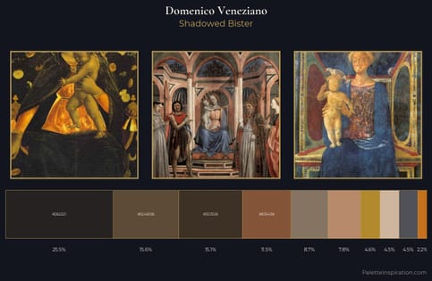 Domenico Veneziano Palette 4 - Shadowed Bister