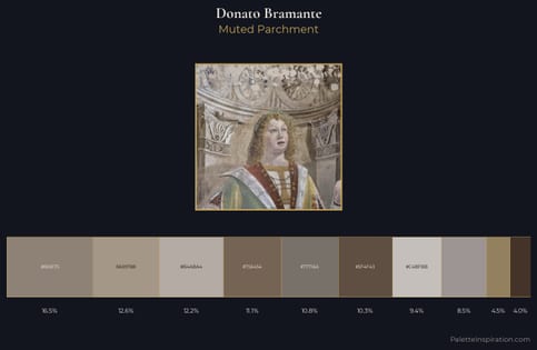 Donato Bramante Palette 2 - Muted Parchment