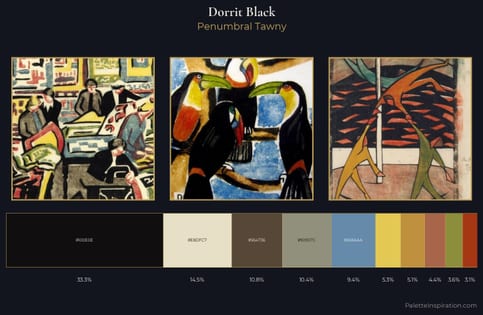Dorrit Black Palette 2 - Penumbral Tawny