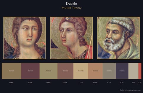 Duccio Palette 1 - Muted Tawny
