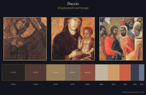 Duccio Palette 11 - Shadowed Gamboge