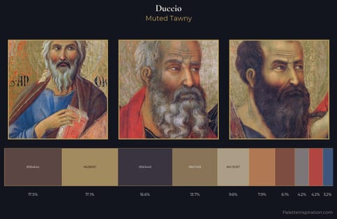 Duccio Palette 12 - Muted Tawny
