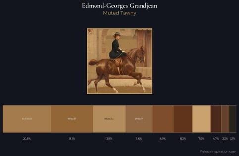 Edmond-Georges Grandjean Palette 3 - Muted Tawny