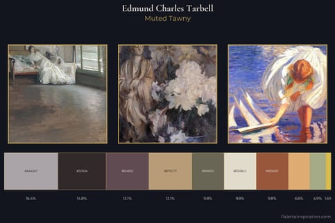 Edmund Charles Tarbell Master Palette - Muted Tawny