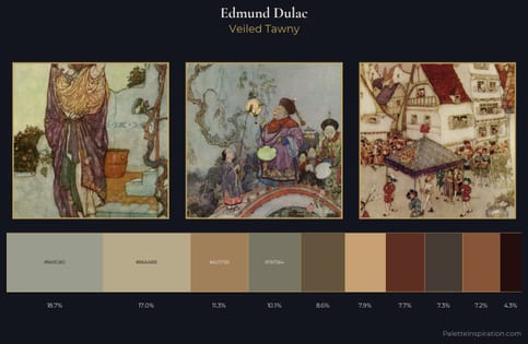 Edmund Dulac Palette 8 - Veiled Tawny
