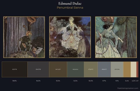 Edmund Dulac Palette 10 - Penumbral Sienna