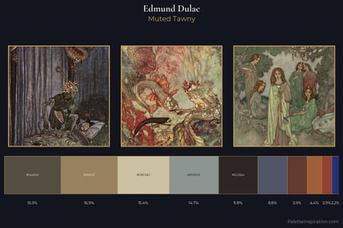 Edmund Dulac Master Palette - Muted Tawny