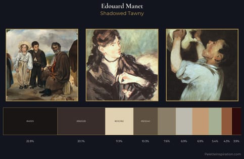 Edouard Manet Palette 11 - Shadowed Tawny