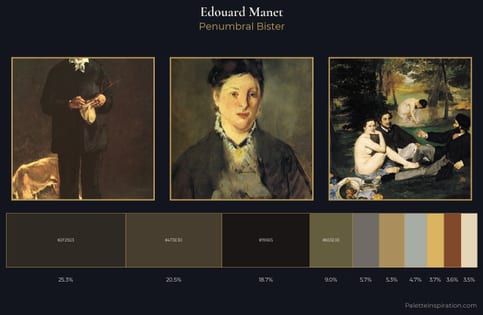 Edouard Manet Palette 12 - Penumbral Bister
