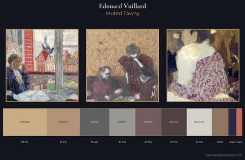 Edouard Vuillard Palette 3 - Muted Tawny