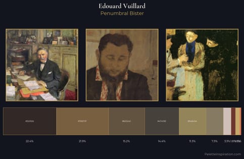 Edouard Vuillard Palette 9 - Penumbral Bister