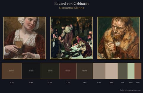 Eduard von Gebhardt Palette 5 - Nocturnal Sienna