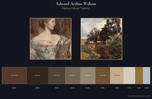 Edward Arthur Walton Palette 1 - Penumbral Tawny