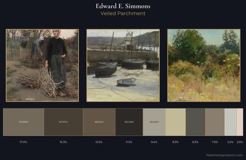 Edward E. Simmons Palette 3 - Veiled Parchment
