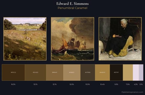 Edward E. Simmons Palette 6 - Penumbral Caramel