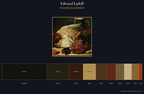 Edward Ladell Palette 5 - Tenebrous Bister