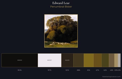 Edward Lear Palette 6 - Penumbral Bister