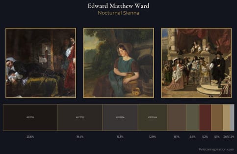 Edward Matthew Ward Palette 3 - Nocturnal Sienna