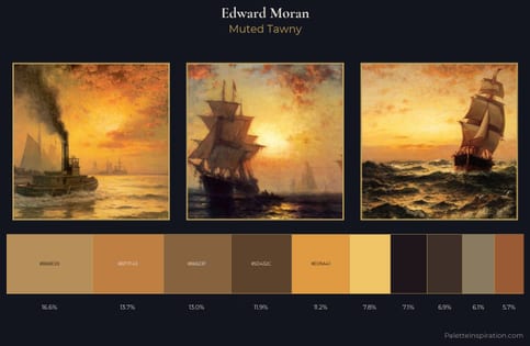 Edward Moran Palette 5 - Muted Tawny