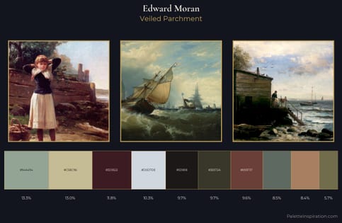 Edward Moran Palette 7 - Veiled Parchment