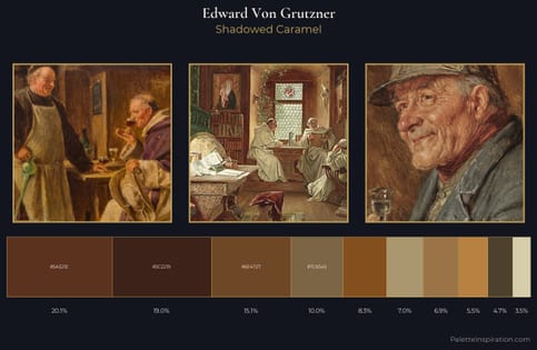 Edward Von Grutzner Palette 1 - Shadowed Caramel
