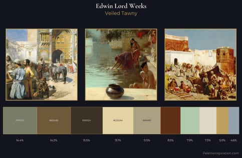 Edwin Lord Weeks Palette 1 - Veiled Tawny