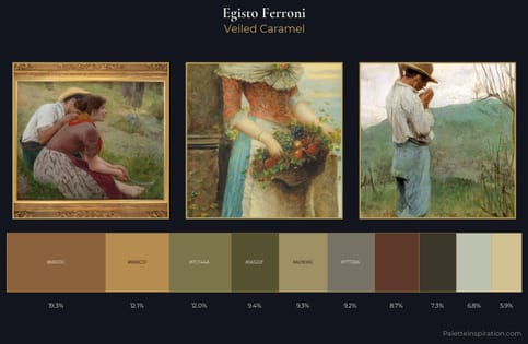 Egisto Ferroni Palette 1 - Veiled Caramel