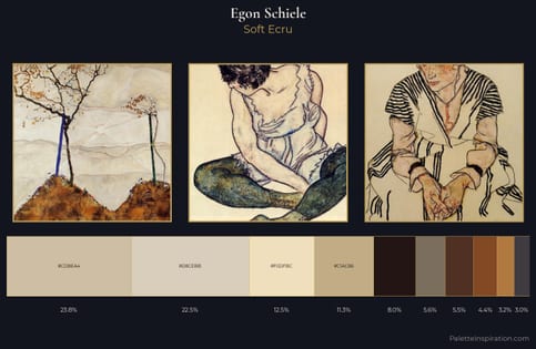 Egon Schiele Palette 5 - Soft Ecru