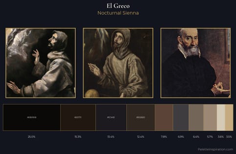 El Greco Palette 14 - Nocturnal Sienna