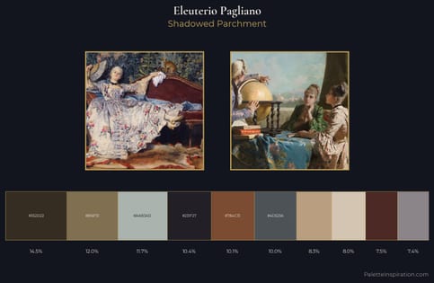 Eleuterio Pagliano Palette 3 - Shadowed Parchment