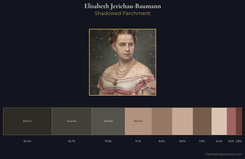 Elisabeth Jerichau-Baumann Palette 4 - Shadowed Parchment
