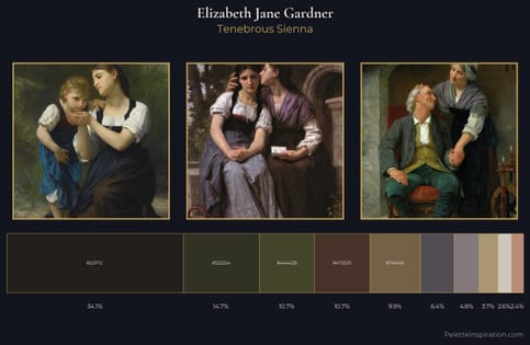 Elizabeth Jane Gardner Palette 5 - Tenebrous Sienna