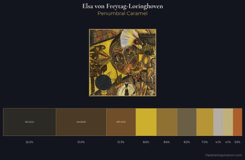 Elsa von Freytag-Loringhoven Palette 1 - Penumbral Caramel