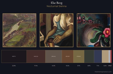 Else Berg Palette 4 - Nocturnal Sienna
