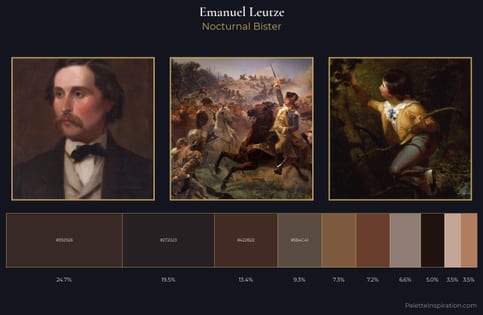 Emanuel Leutze Palette 3 - Nocturnal Bister