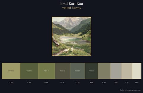 Emil Karl Rau Palette 1 - Veiled Tawny