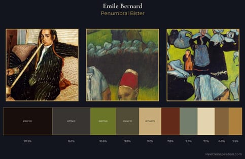 Emile Bernard Palette 5 - Penumbral Bister