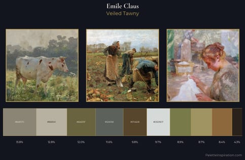 Emile Claus Palette 4 - Veiled Tawny