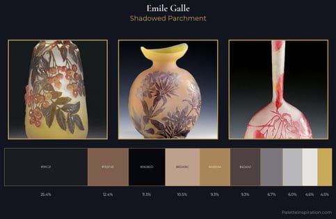 Emile Galle Palette 4 - Shadowed Parchment