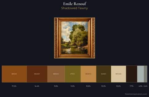 Emile Renouf Palette 4 - Shadowed Tawny