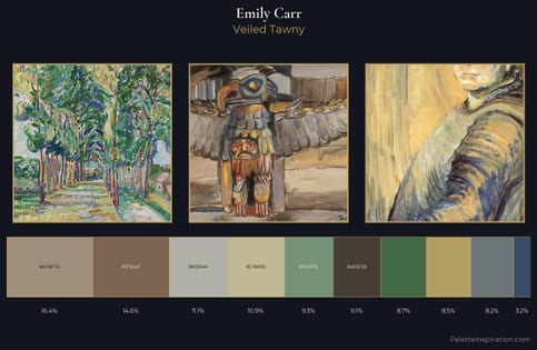 Emily Carr Palette 1 - Veiled Tawny