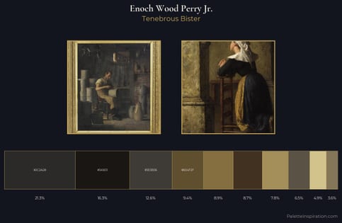 Enoch Wood Perry Jr. Palette 1 - Tenebrous Bister