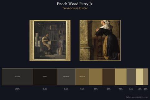 Enoch Wood Perry Jr. Master Palette - Tenebrous Bister