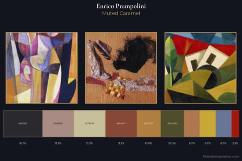 Enrico Prampolini Master Palette - Muted Caramel
