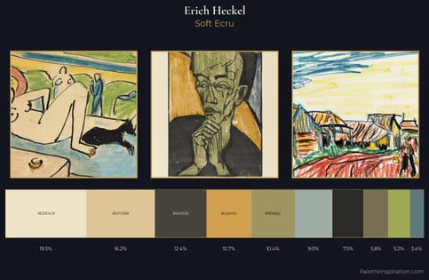 Erich Heckel Palette 1 - Soft Ecru
