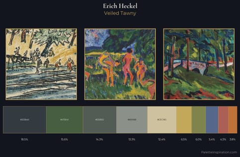 Erich Heckel Palette 5 - Veiled Tawny